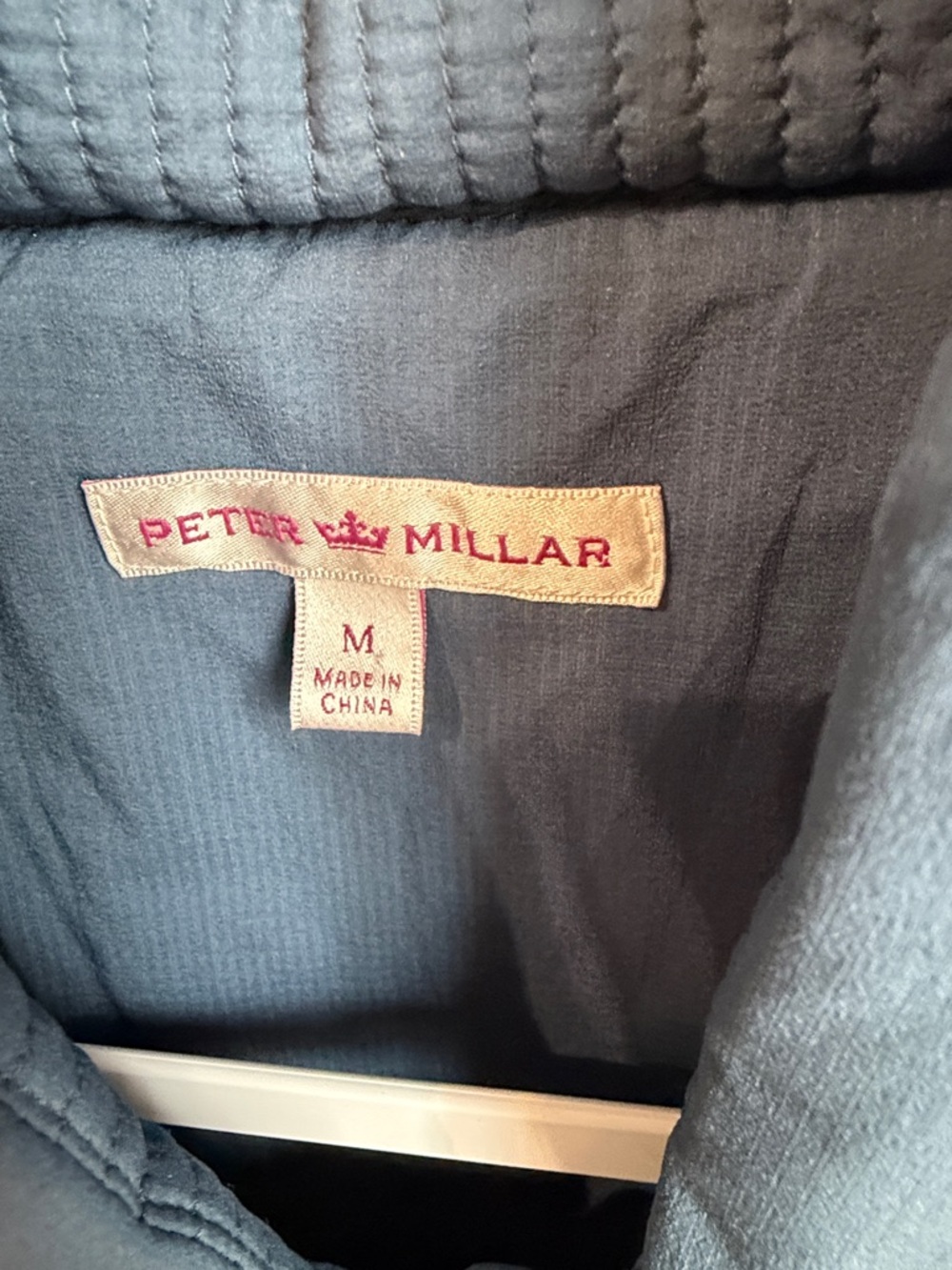 Peter Millar Vest Womens Size Medium Navy Nylon Quilted Hi Neck Full Zip Golf - Picture 2 of 9